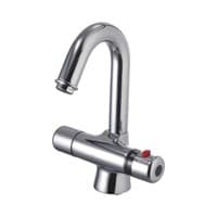 Смеситель THERMO для умывальника термостатический, хром LM7736C Смеситель THERMO для умывальника термостатический, хром LM7736C