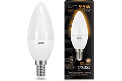 Лампа GAUSS LED Свеча на ветру 9,5W 890Lm E14 3000K 104101110 - фото 100149