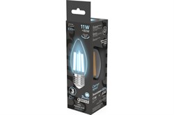 Лампа GAUSS LED Filament Свеча 11W E27 830 lm 4100K 103802211 - фото 100227