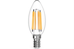 Лампа GAUSS LED Filament Свеча 13W E14 1100 lm 2700K 103801113 - фото 100233