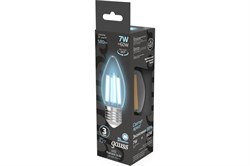 Лампа GAUSS LED Filament Свеча 7W E27 580 lm 4100K 103802207 - фото 100241