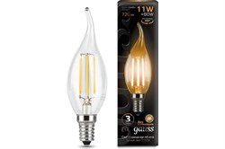 Лампа Gauss LED Filament Свеча на ветру E14 11W 810lm 2700K - фото 100258