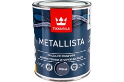 Краска по ржавчине METALLISTA молотковая черная глянцевая 0,9л 700011718 - фото 100561