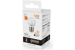 Лампа GAUSS LED Elementary 12W E27 3000K 880lm 53212 - фото 100996