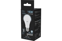 Лампа GAUSS LED A60 16W 1470Lm 4100K E27 102502216 - фото 101020