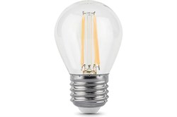 Лампа GAUSS LED Filament Шар 9W 680Lm 2700К Е27 105802109 - фото 101034