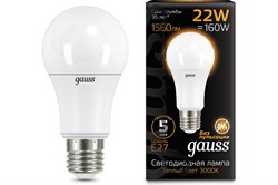 Лампа Gauss LED A70 22W Е27 3000K 102502122 - фото 101080