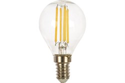 Лампа GAUSS LED Filament Шар 9W 710Lm 4100К Е14 105801209 - фото 101091