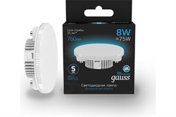 Лампа GAUSS LED GX53 8W 760Lm 6500K 108008308 - фото 101127