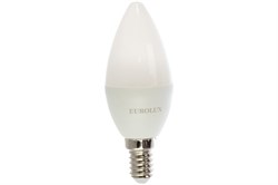 Лампа светодиодная EUROLUX LL-E-C37-5W-230-4K-E14 арт.76/2/3 - фото 101203
