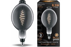 Лампа GAUSS LED Filament BT180 8,5W 165Lm 1800К Е27 gray flexible 152802005 - фото 101339