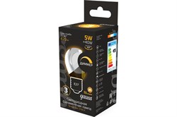 Лампа GAUSS LED Filament Шар 5W E27 420Lm 2700K диммируемая 105802105-D - фото 101356