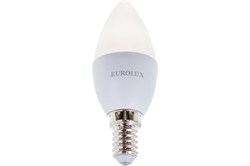 Лампа светодиодная EUROLUX LL-E-C37-6W-230-4K-E14 арт.76/2/4 - фото 101451