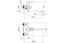 Смеситель IDDIS BILD для ванны с длинным изливом BILSB00i10WA - фото 101988