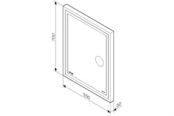 Зеркало AM.PM универсальное с контурной LED-подсветкой,часами, косметич. зеркалом 55см M91AMOX0553WG - фото 103848