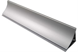 Плинтус GRACE кухонный для столешниц алюминиевый 3,05м серебро 28*28мм вогнутый - фото 104328
