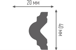 Молдинг ПЛИНТЭКС высокопрочный ART M2 40/20 (30) - фото 104352
