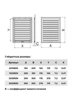 Решетка ЭРА вентиляционная RZN разъемная сетка 300х200 пластик 3020RZN - фото 106268