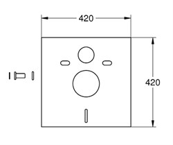 Комплект GROHE звукоизоляционный для инсталляций 37131000 - фото 106878