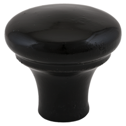 Ручка-кнопка мебельная АЛАПАЕВСК Грибок черная (10) - фото 108441