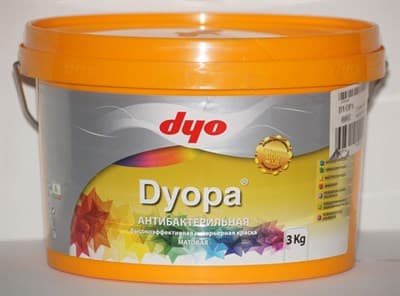 Краска водоэмульсионная DYOPA матовая белая, 7,5л (10кг) - фото 10885
