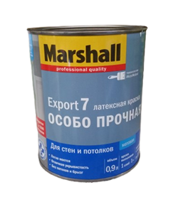 Краска водоэмульсионная MARSHALL EXPORT-7 мат.латексная BW 0,9л - фото 109124
