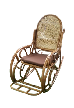 Кресло-качалка CV.MAHKOTA JAVA RATTAN из ротанга с подушкой - фото 109773