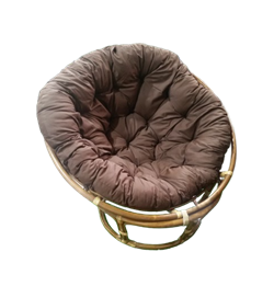 Кресло-софа CV.MAHKOTA JAVA RATTAN Papasan из ротанга с подушкой - фото 109774