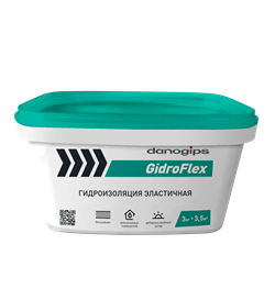Гидроизоляция DANOGIPS GidroFlex эластичная 3 кг. - фото 109952