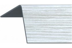 Угол GRACE ПВХ с тиснением Rico Moulding текстурный 20*20*2700 №112 (ясень серый) - фото 110474