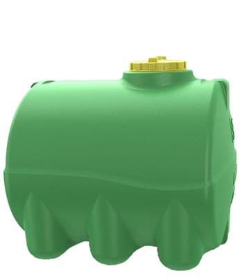 Емкость KSC горизонтальная цилиндрическая 300 литров (зеленая) 40-283 - фото 11646