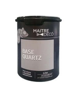 Грунт-краска MAITRE DECO BASE QUARTZ кварцевая 1л MD BQ-015 - фото 117885
