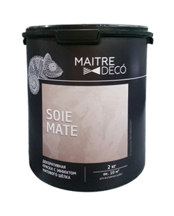 Краска декоративная MAITRE DECO SOIEMATE с эффектом матового шелка 2л MD SM-20 - фото 117939