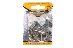 Стяжка межсекционная ELEMENT 8x30мм никель (4 шт) 86070 - фото 118192