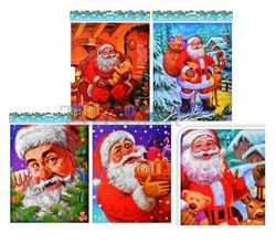 Набор новогодних наклеек Дед Мороз 4 вида 30*42см TZ 13046 - фото 118913