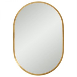 Зеркало для ванной комнаты MOON овал 60*130 см Золото - фото 119023