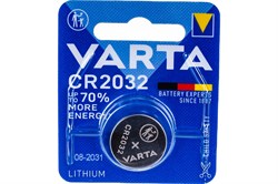 Батарейка VARTA Electronics CR2032 3V-230mAh(1шт.) 0014-6032-101-401 - фото 119472