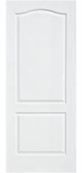 Полотно ЛЕСКОМ дверное W-2/6 глянец белый, стекло белое 200*60 - фото 120398