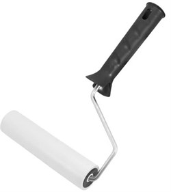 Валик DECOR для прикатки обоев белый пенополиуретановый 150мм, ручка 6мм 138-2150 - фото 120654