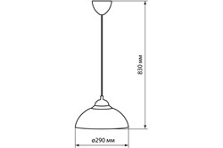 Светильник НСБ 1122/1 Home mini 15 Вт, Е27, коричневый, шнур белый TDM SQ0313-0032 - фото 121763