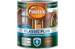 Пропитка-антисептик PINOTEX Classic Plus 3 в 1 CLR, Тиковое дерево 2,5л 5727884 - фото 121931