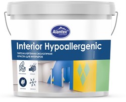 Краска ALANTEX Interior hypoallergenic гипоаллергенная для интерьеров 3,5 кг - фото 121942