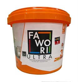 Краска FAWORI ULTRA 3 силиконовая матовая MIX-1 5л 5591-2444-05-00000 - фото 123015
