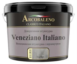 Штукатурка декоративная Arcobaleno Veneziano Italiano база: серебро 3 кг A131NK03 - фото 123031