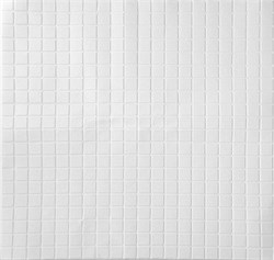 Панель вспененный ПЭТ Мозаика белая 700х700 мм - фото 123913
