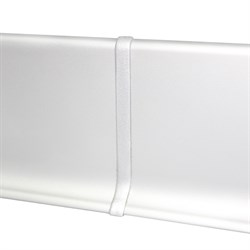 Плинтус потайной 37х15 мм 2,5м анодированный серебро матовое - фото 125017