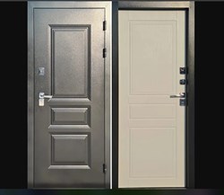 Дверь металлическая ВИНТЕР 100-2050/980/R Дуб беленый - фото 126181