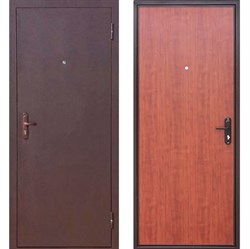 Дверь металлическая 4,5 см Прораб 1 антик медь, рустикальный дуб, 960 правая - фото 126205