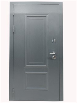 Дверь металлическая Ш-2 букле графит/белый винорит 970 левая - фото 126206