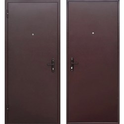 Дверь металлическая 4,5 см Прораб 1 металл-металл, антик медь, 860 левая - фото 126207